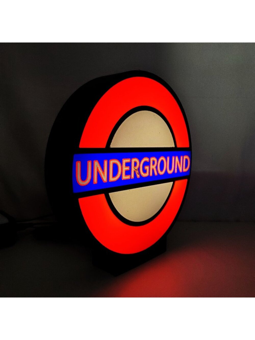 London Underground LED Light Box - 9" Vintage British Transit Lighted Sign
